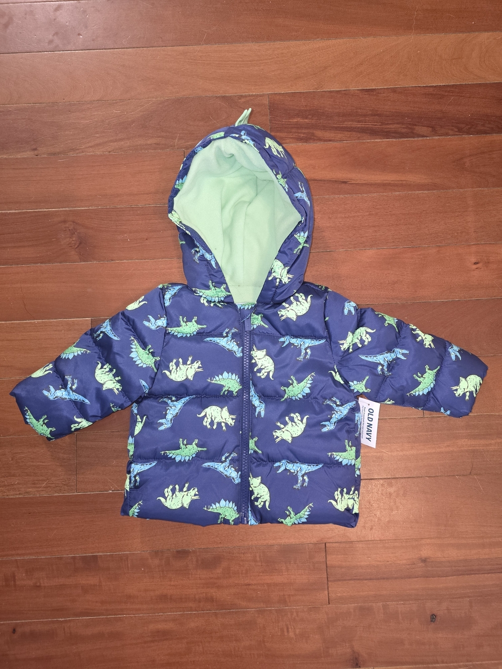 Old Navy Dinosaur Puffer Jacket 3-6 Months